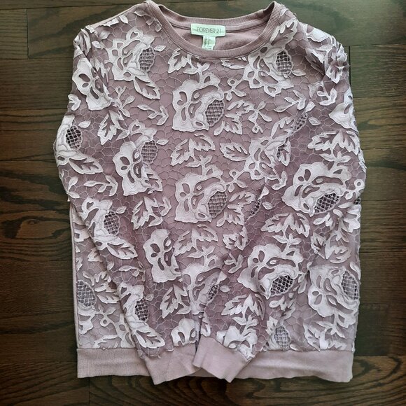 Forever 21 Mauve Pullover Shirt, Size S - Picture 4 of 4